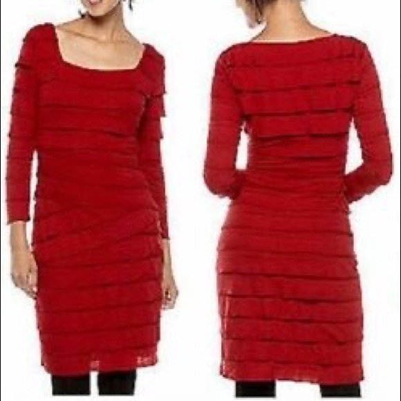 Sophie Max - Red Dress - NWT - size Medium - Picture 2 of 4